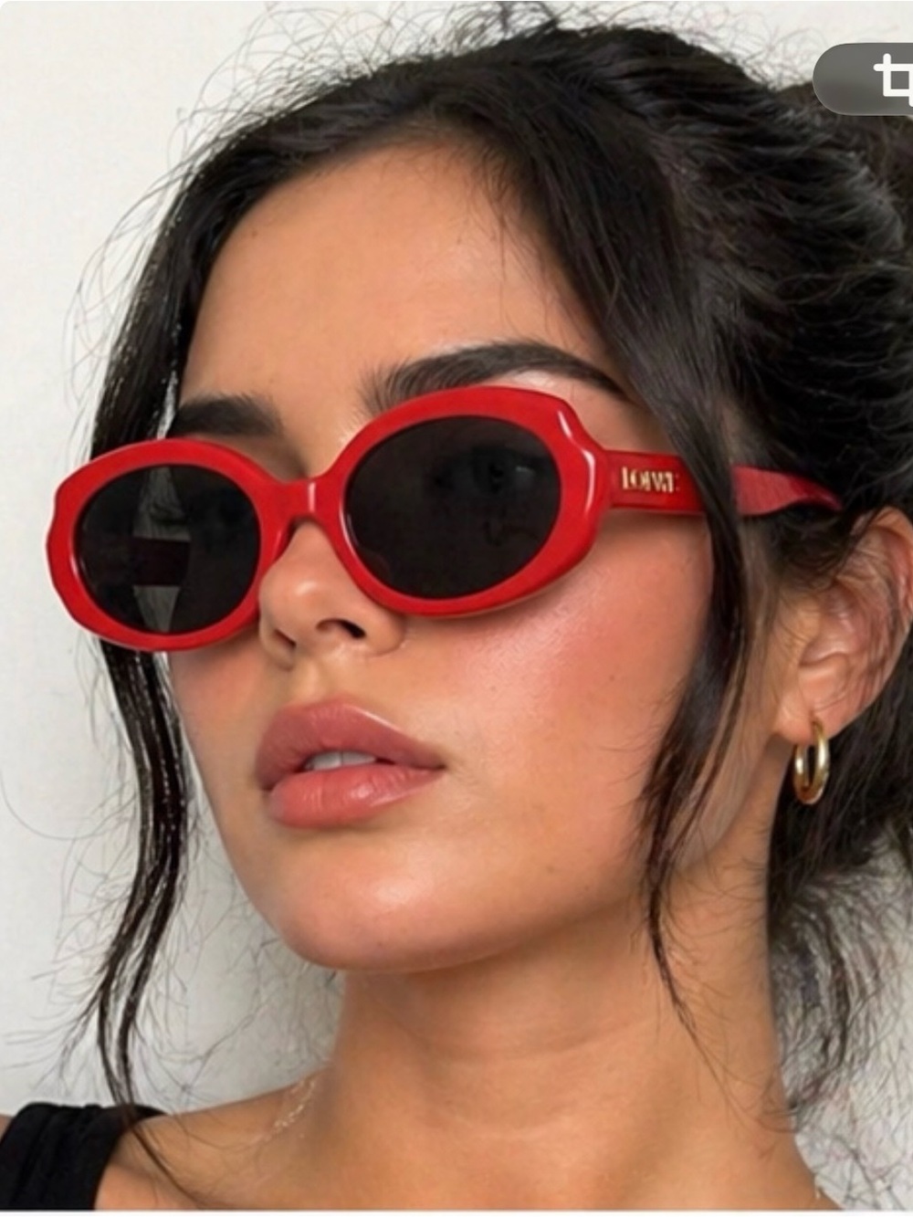 Loewe Red Oval Sunglasses – New / Unworn